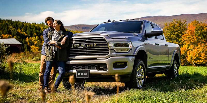 Couple in front of 2024 Ram 2500
