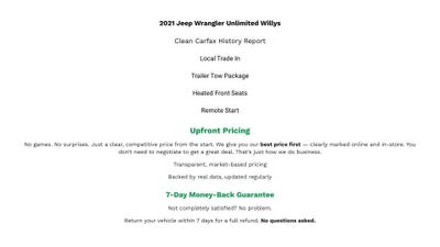 2021 Jeep Wrangler Unlimited Willys 4x4