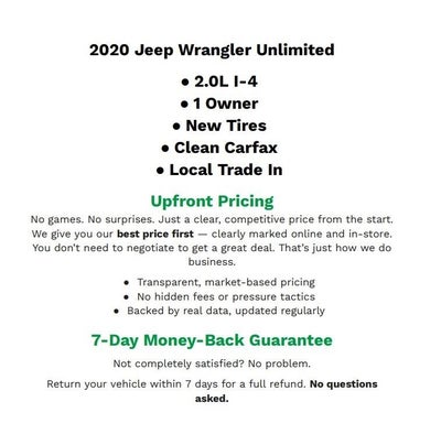 2020 Jeep Wrangler Unlimited Rubicon 4x4