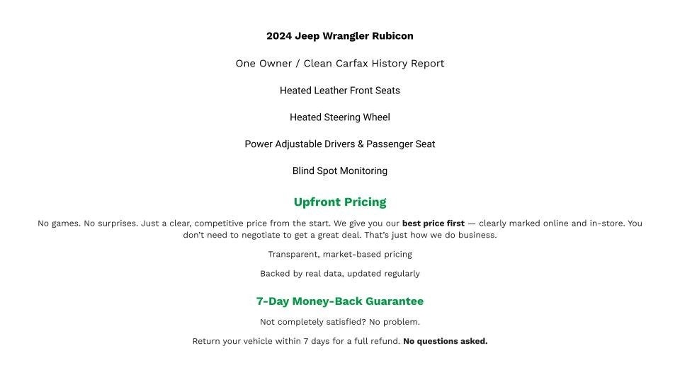 2024 Jeep Wrangler 4-Door Rubicon 4x4