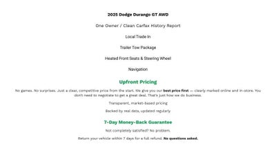 2025 Dodge Durango GT AWD