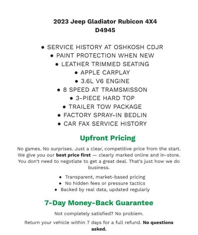 2023 Jeep Gladiator Rubicon 4x4