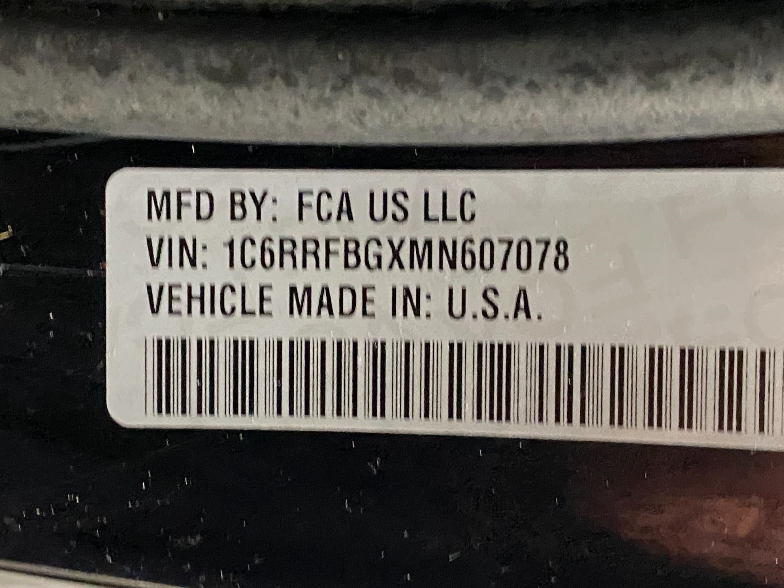 2021 RAM 1500 Big Horn Quad Cab 4x4 6'4' Box