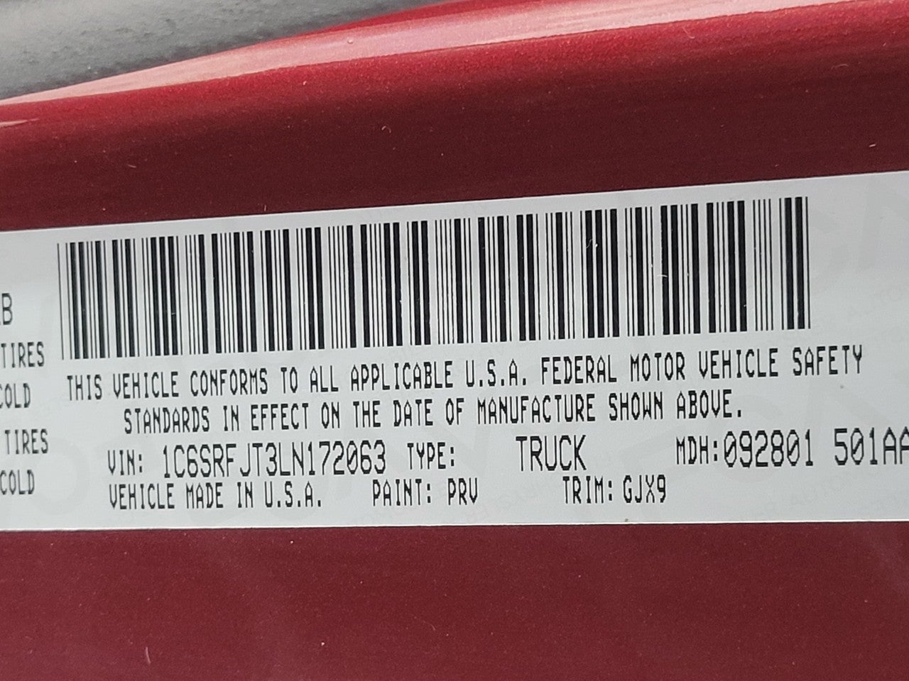 2020 RAM 1500 Laramie Crew Cab 4x4 5'7' Box