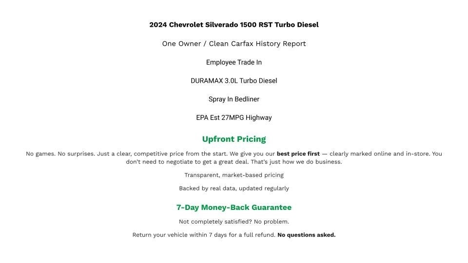 2024 Chevrolet Silverado 1500 4WD Crew Cab Short Bed RST