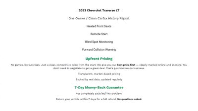 2023 Chevrolet Traverse AWD LT Cloth