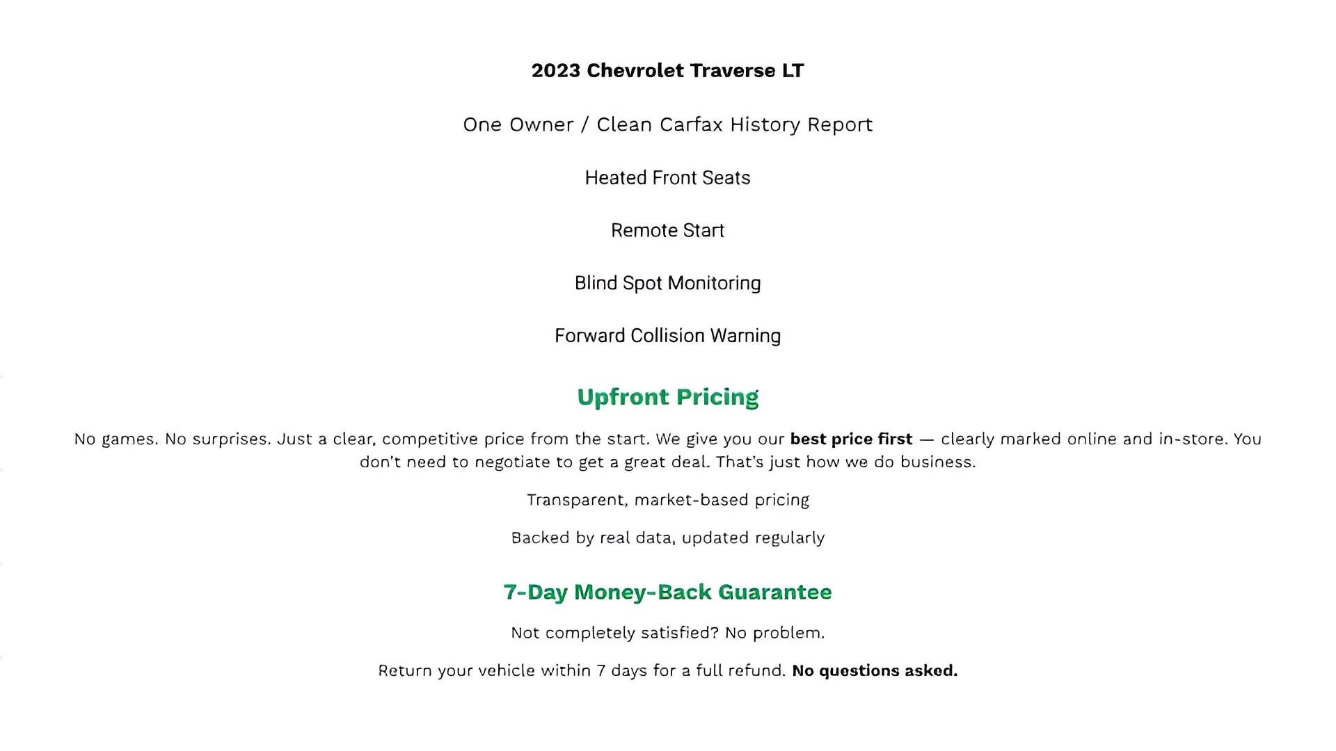 2023 Chevrolet Traverse AWD LT Cloth