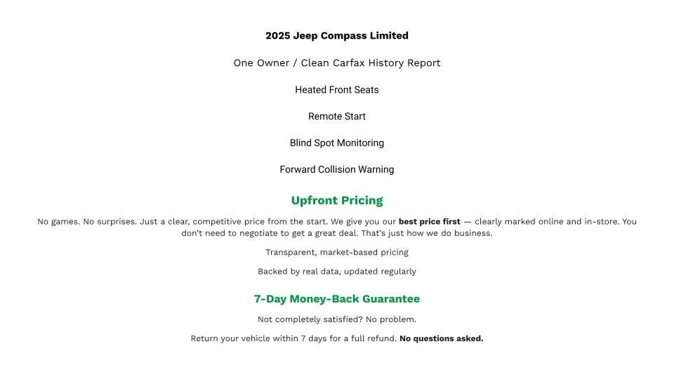 2025 Jeep Compass Limited 4x4