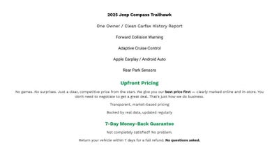 2025 Jeep Compass Trailhawk 4x4