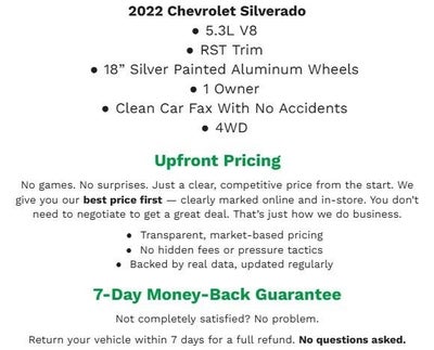 2022 Chevrolet Silverado 1500 LTD 4WD Crew Cab Short Bed RST