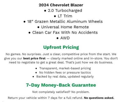 2024 Chevrolet Blazer AWD 2LT