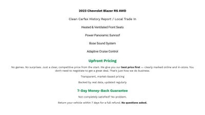 2023 Chevrolet Blazer AWD RS