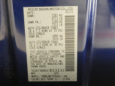 2025 Nissan Rogue SV Intelligent AWD