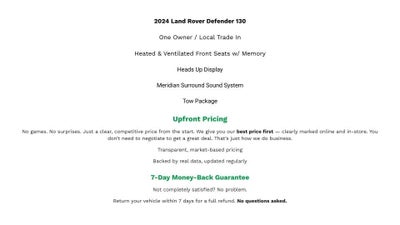 2024 Land Rover Defender 130 P400 X-Dynamic SE