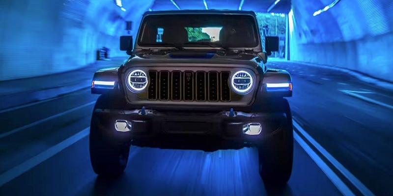 2024 Jeep Wrangler in a tunnel