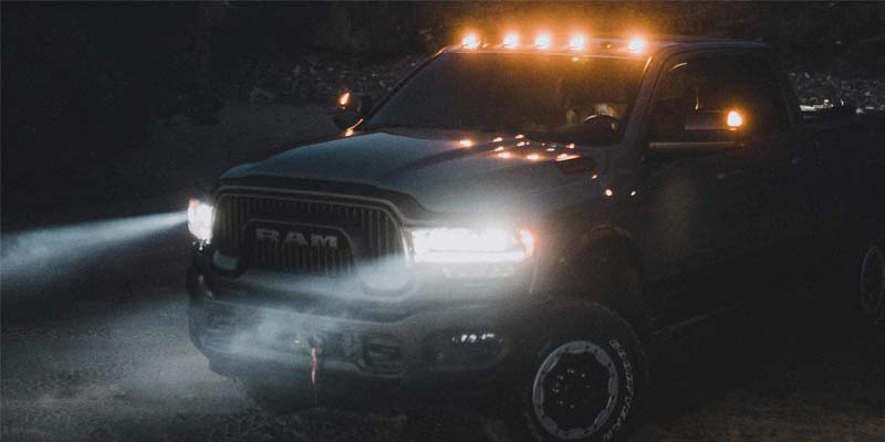 Ram 2500 at night