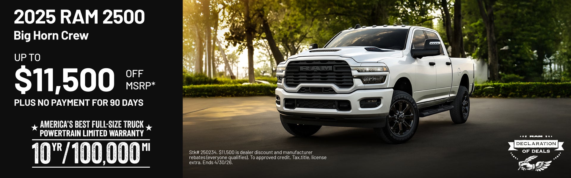 2025 RAM 2500
