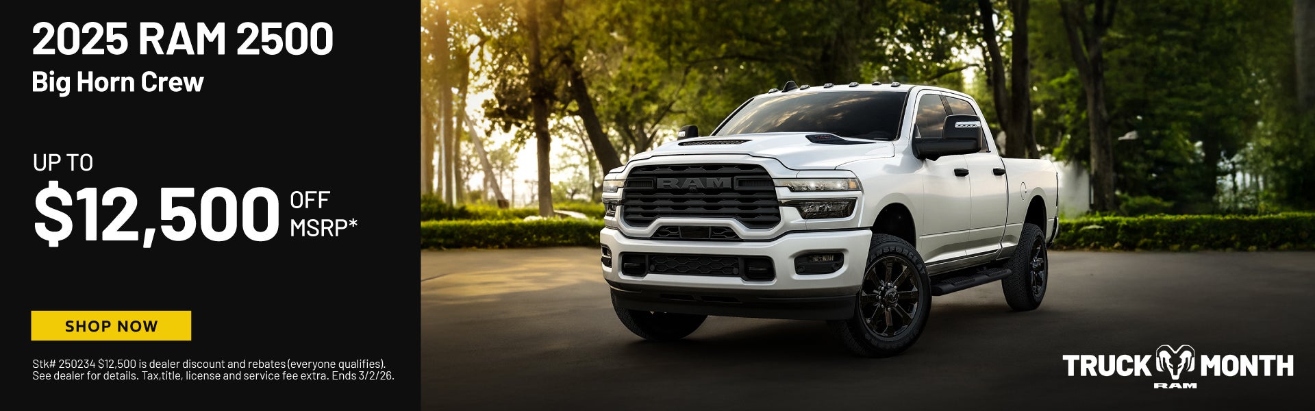 2025 RAM 2500